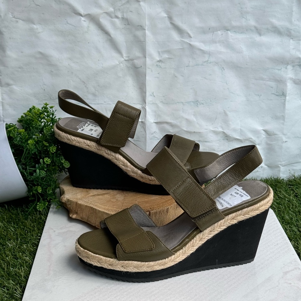 EILEEN FISHER Espadrille wedge Sandals size 7.5 women - Picture 7 of 11